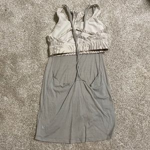 Dove grey Lululemon tank and bra